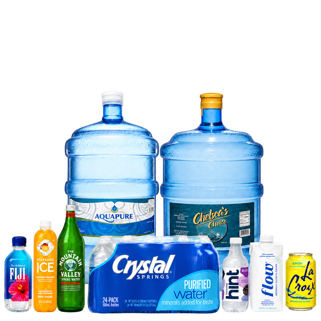 Water Direct selection of water brands