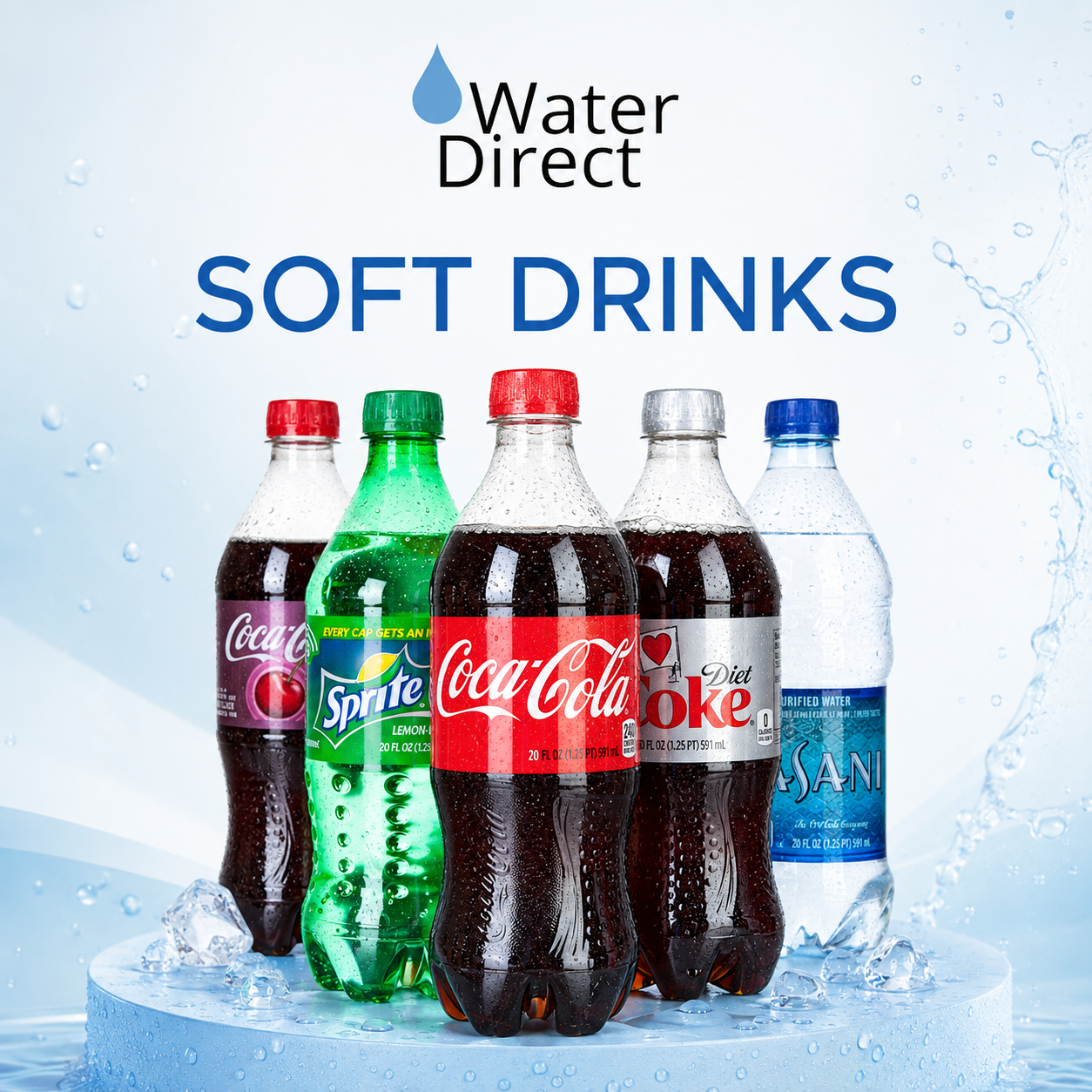 Water Direct soft drinks category
